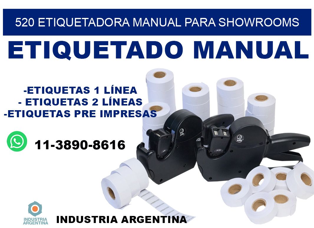 520 etiquetadora manual para showrooms