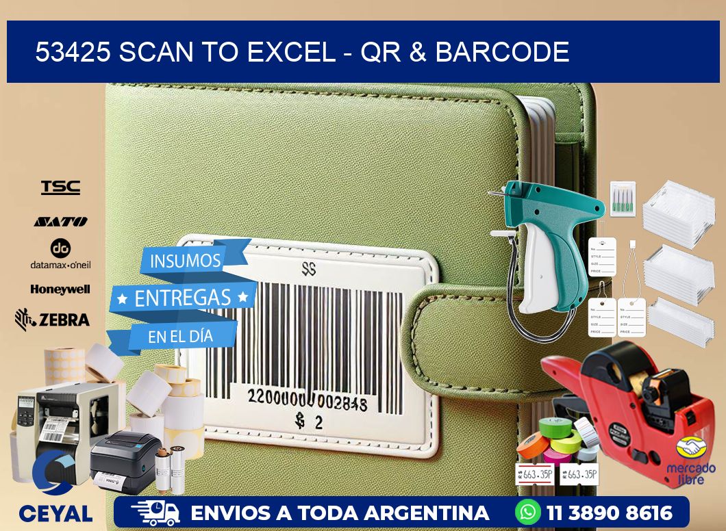53425 Scan to Excel – QR & Barcode