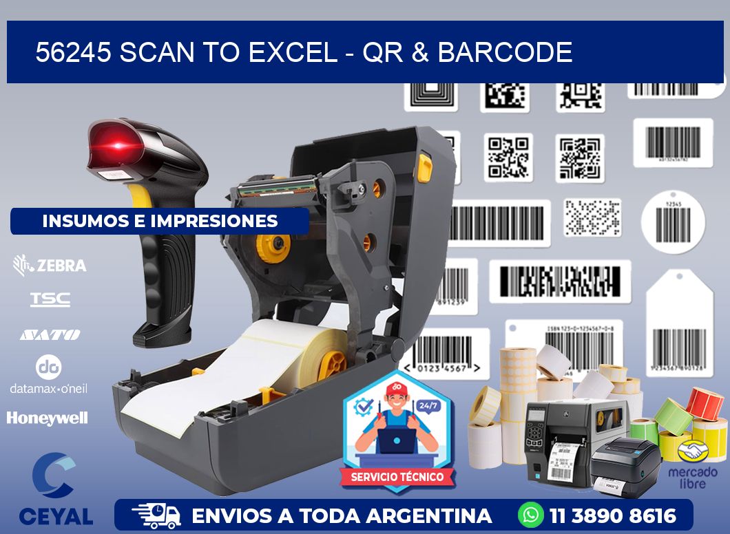 56245 Scan to Excel - QR & Barcode