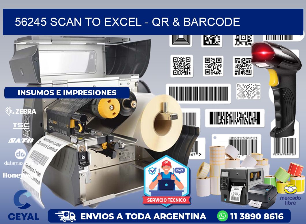 56245 Scan to Excel - QR & Barcode