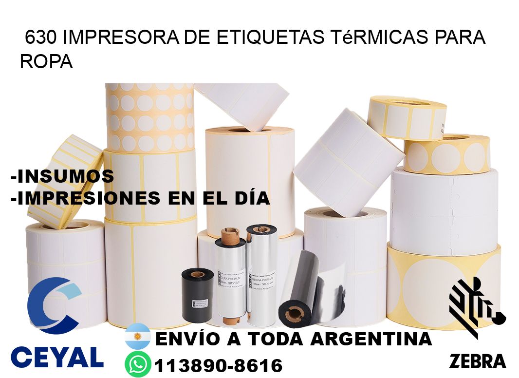 630 impresora de etiquetas térmicas para ropa