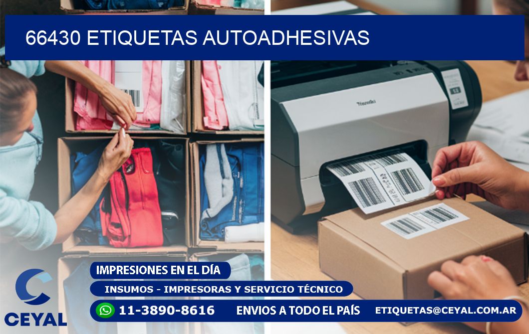 66430 Etiquetas autoadhesivas