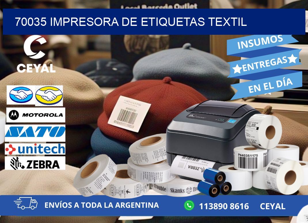 70035 Impresora de etiquetas textil