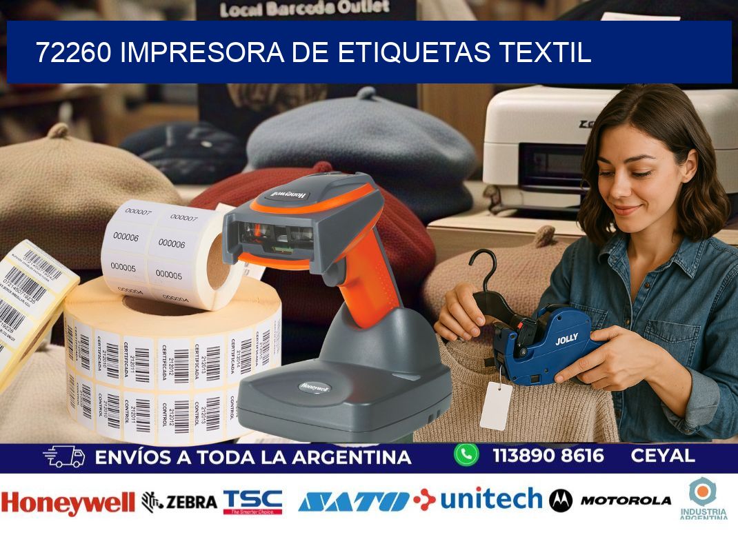 72260 Impresora de etiquetas textil