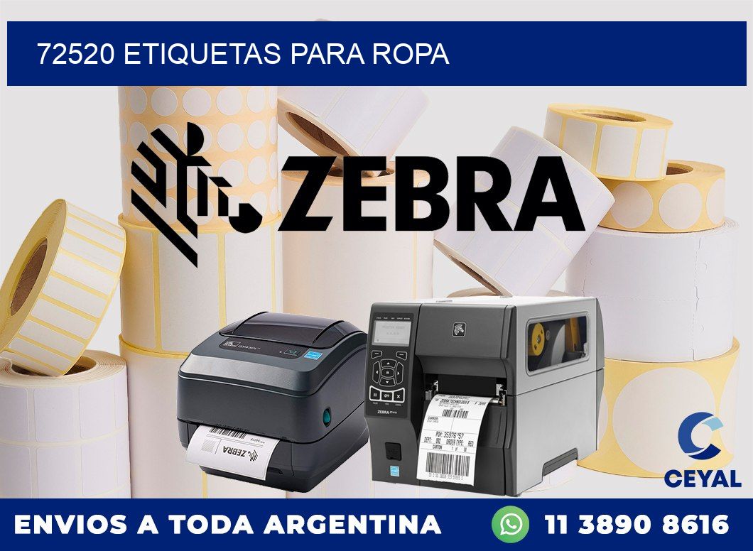 72520 etiquetas para ropa