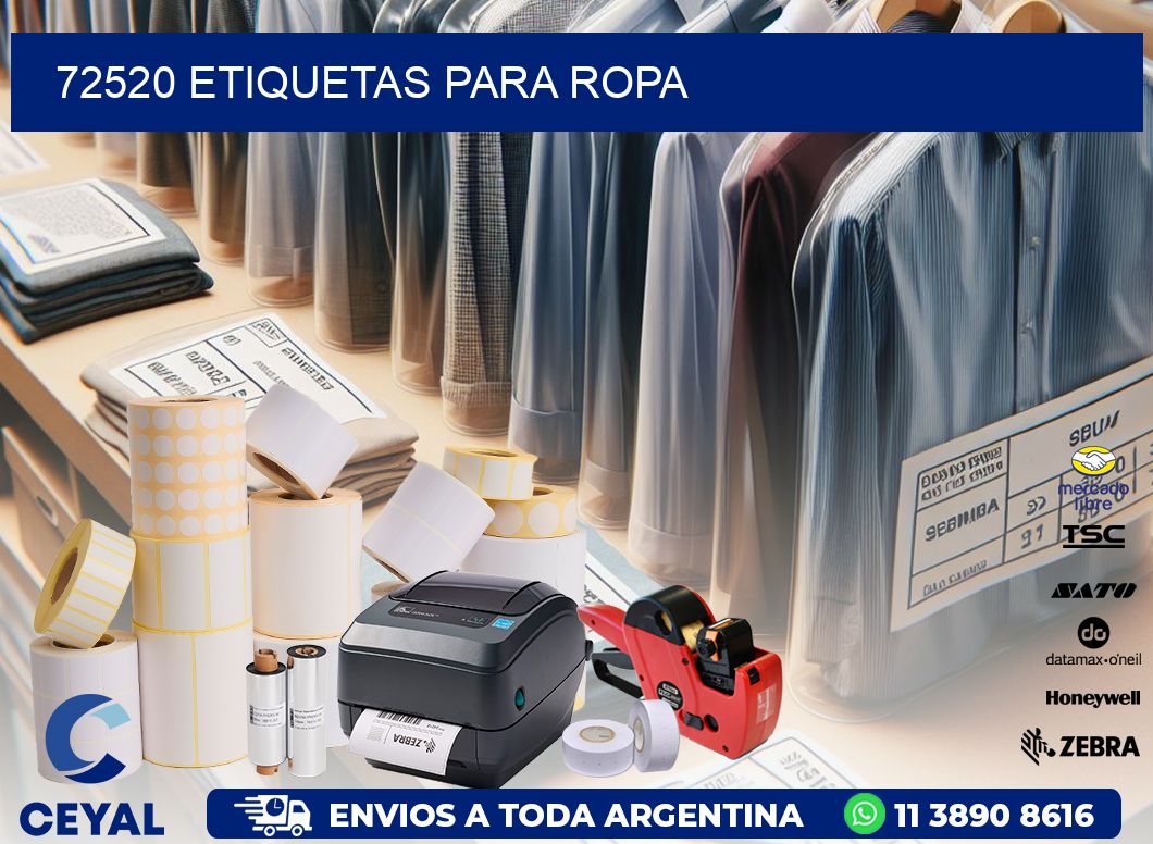 72520 etiquetas para ropa