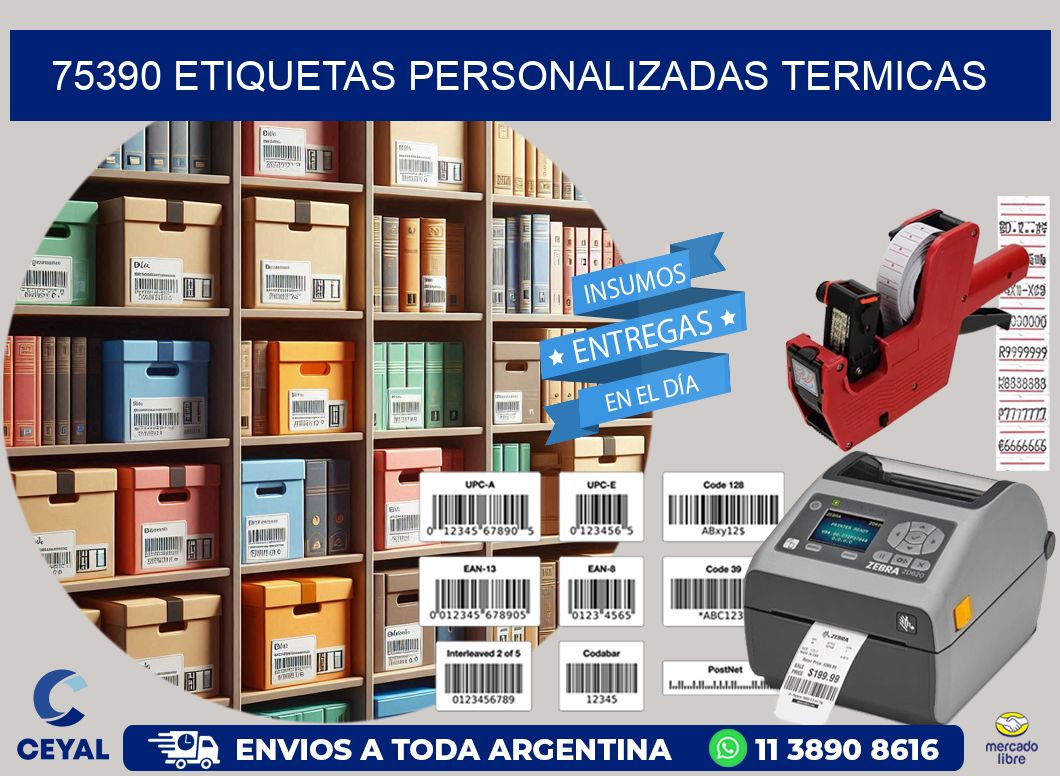 75390 Etiquetas personalizadas termicas
