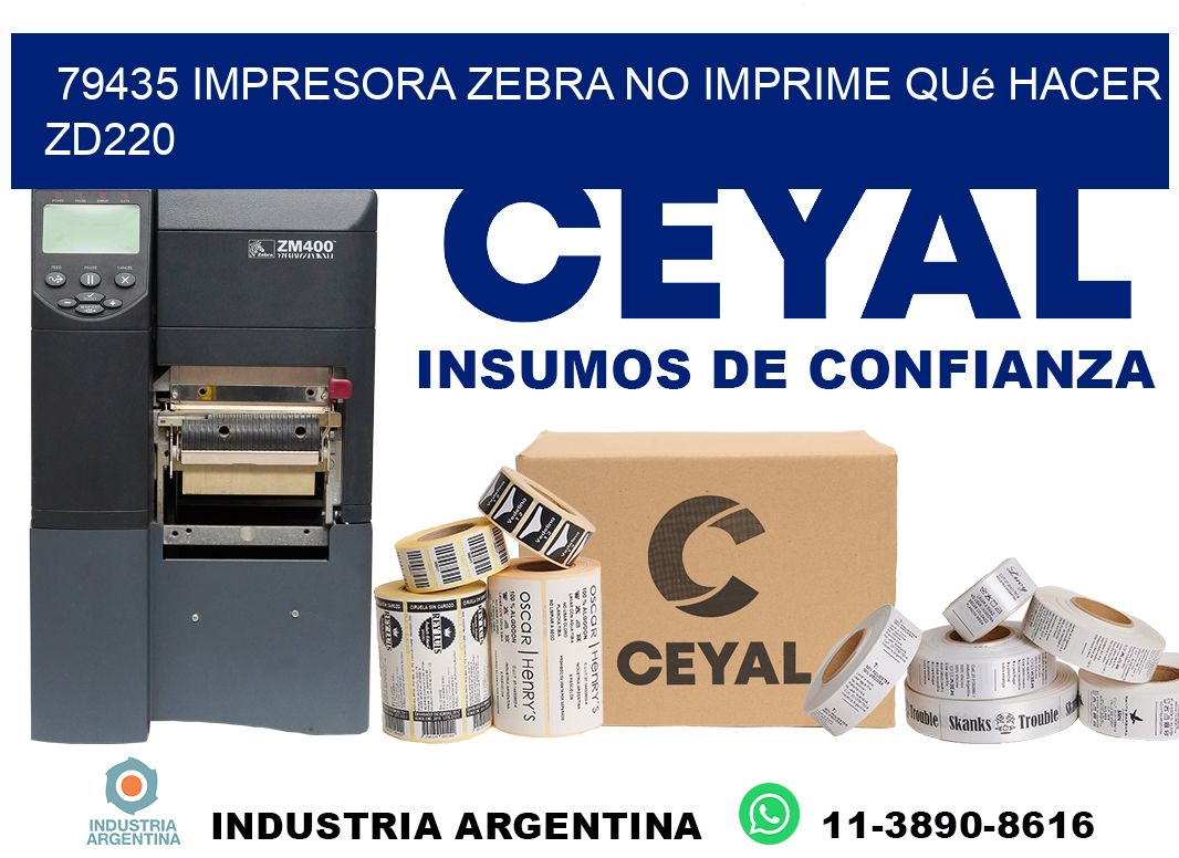 79435 impresora zebra no imprime qué hacer ZD220