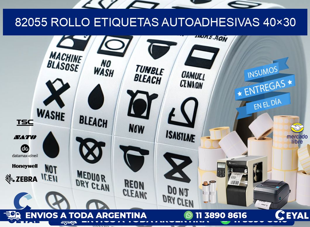 82055 Rollo Etiquetas autoadhesivas 40×30