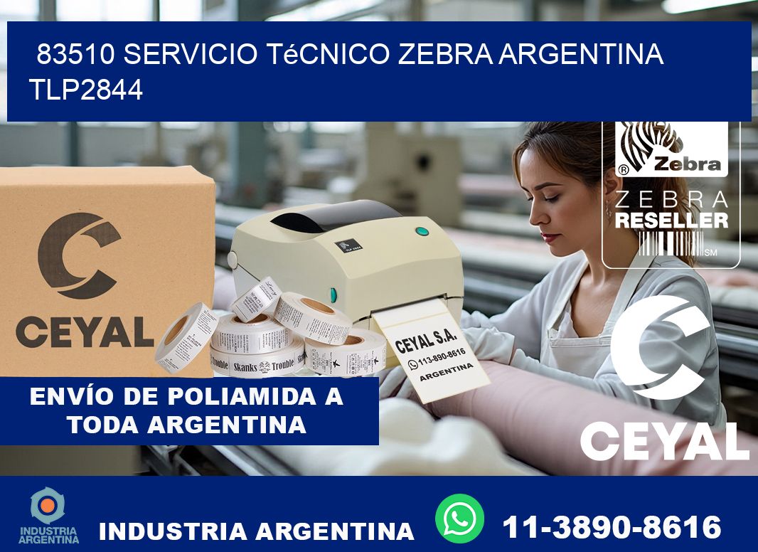 83510 servicio técnico zebra argentina TLP2844