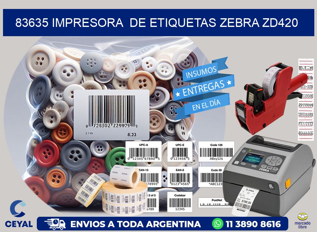 83635 impresora  de etiquetas Zebra ZD420