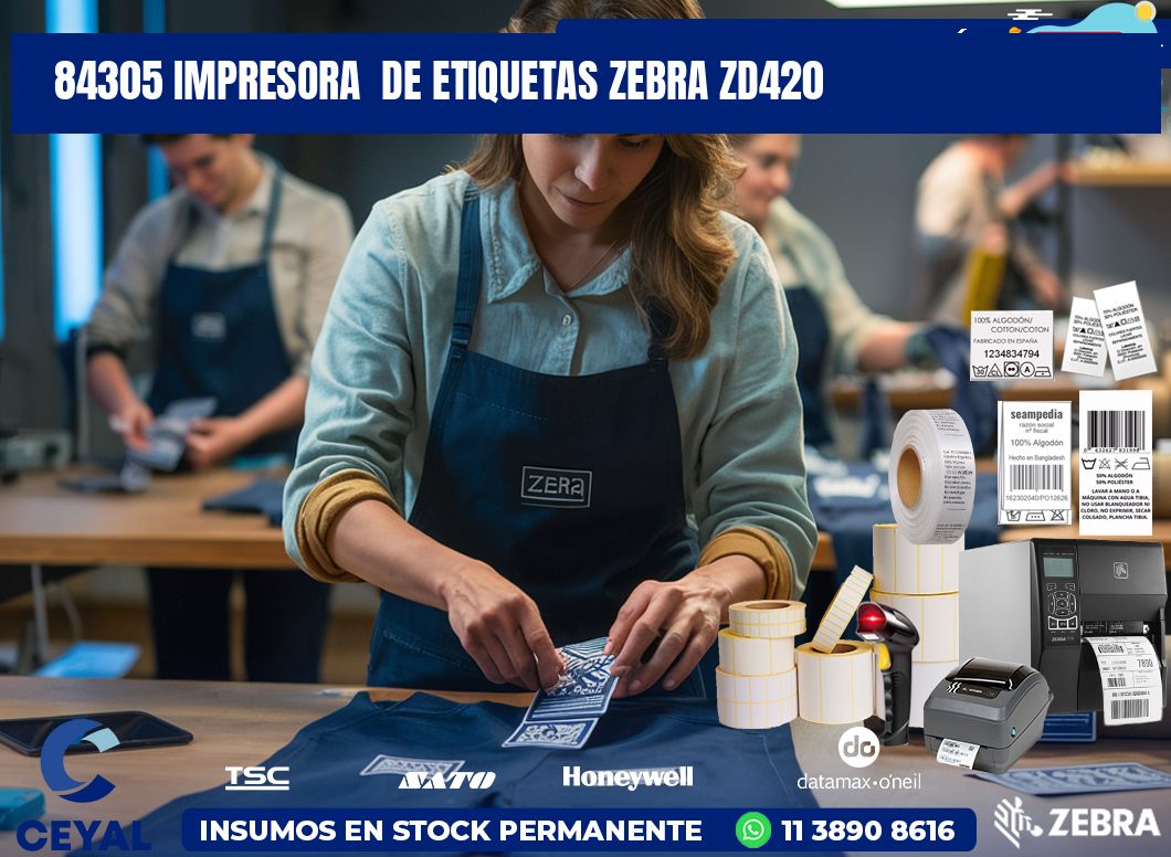 84305 impresora  de etiquetas Zebra ZD420