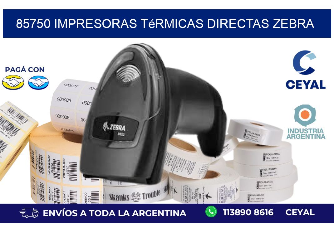 85750 impresoras térmicas directas zebra