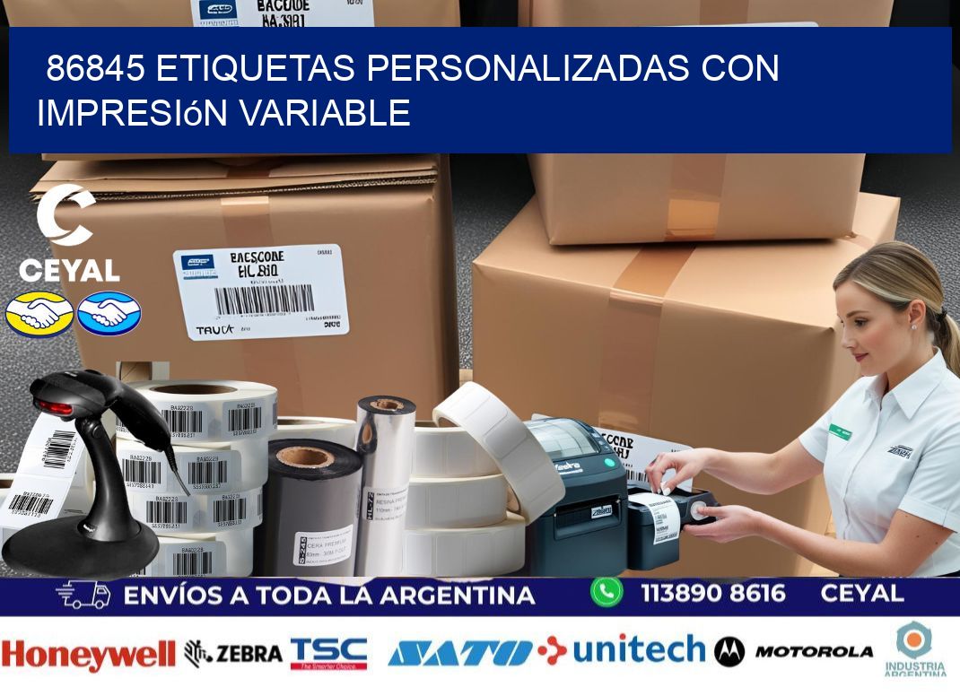 86845 etiquetas personalizadas con impresión variable