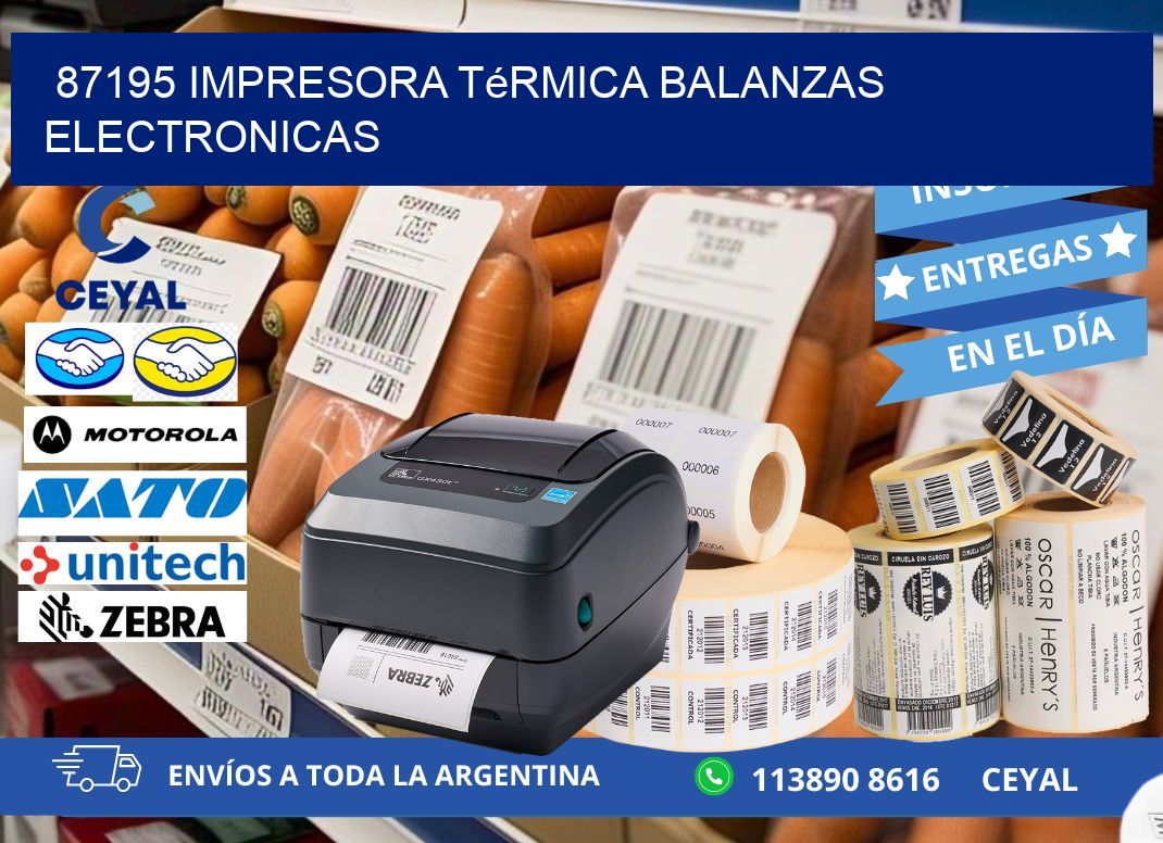 87195 impresora térmica balanzas electronicas