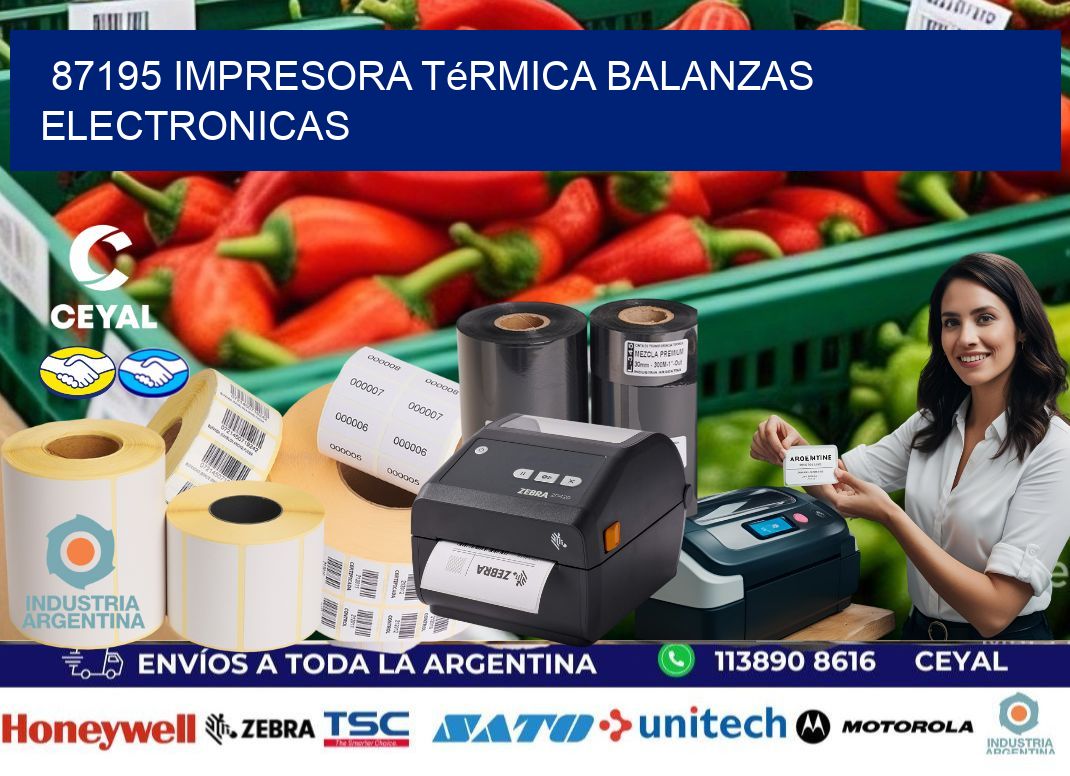 87195 impresora térmica balanzas electronicas