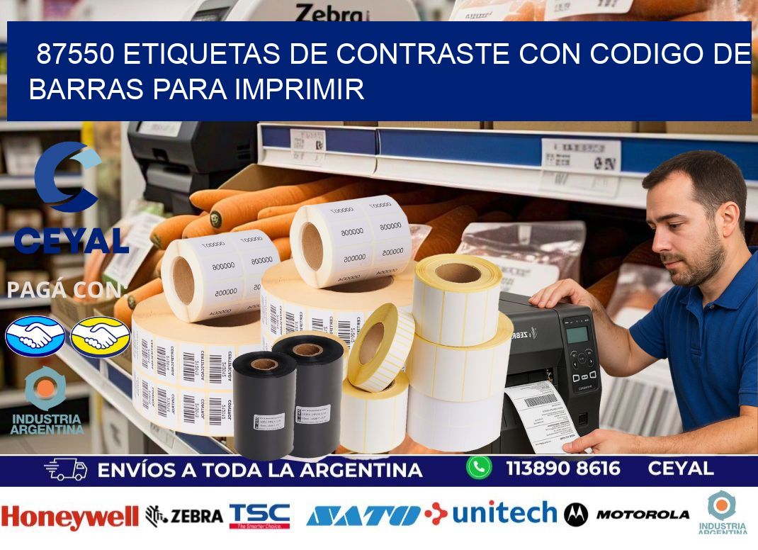 87550 etiquetas de contraste con codigo de barras para imprimir