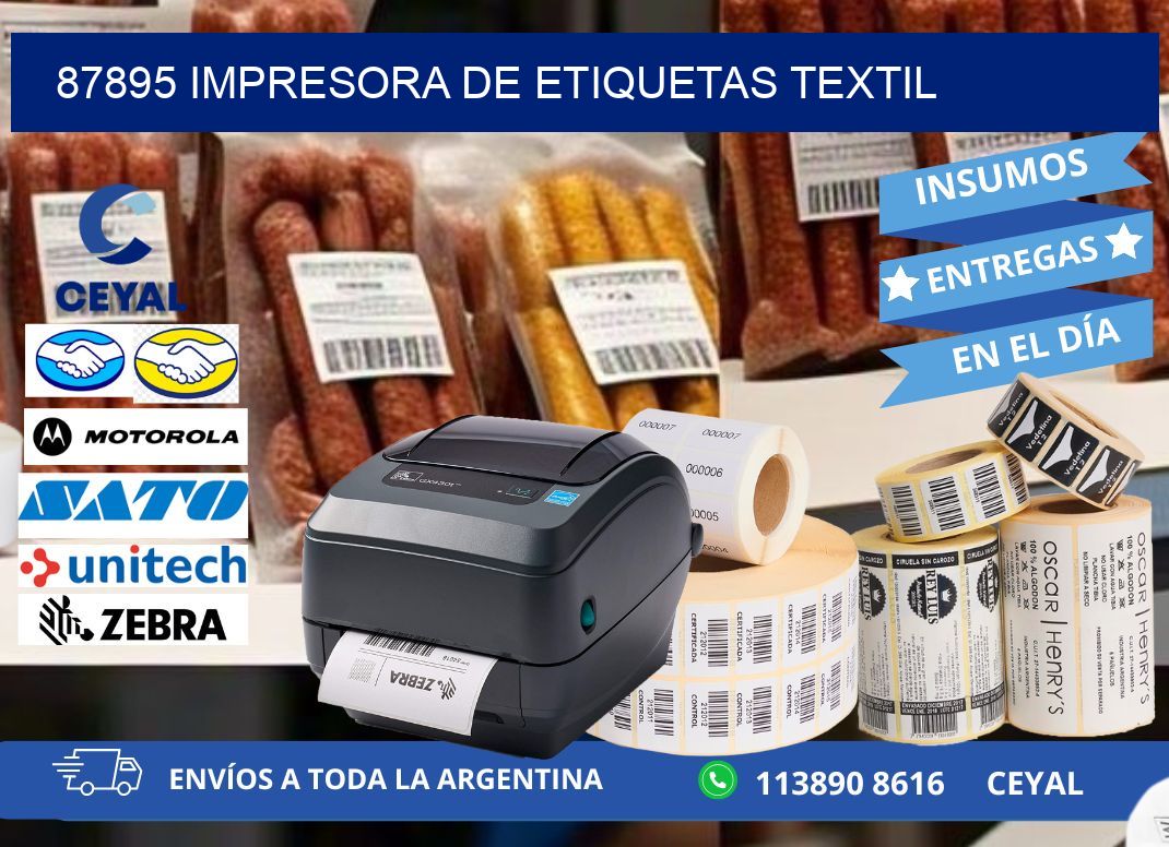 87895 Impresora de etiquetas textil