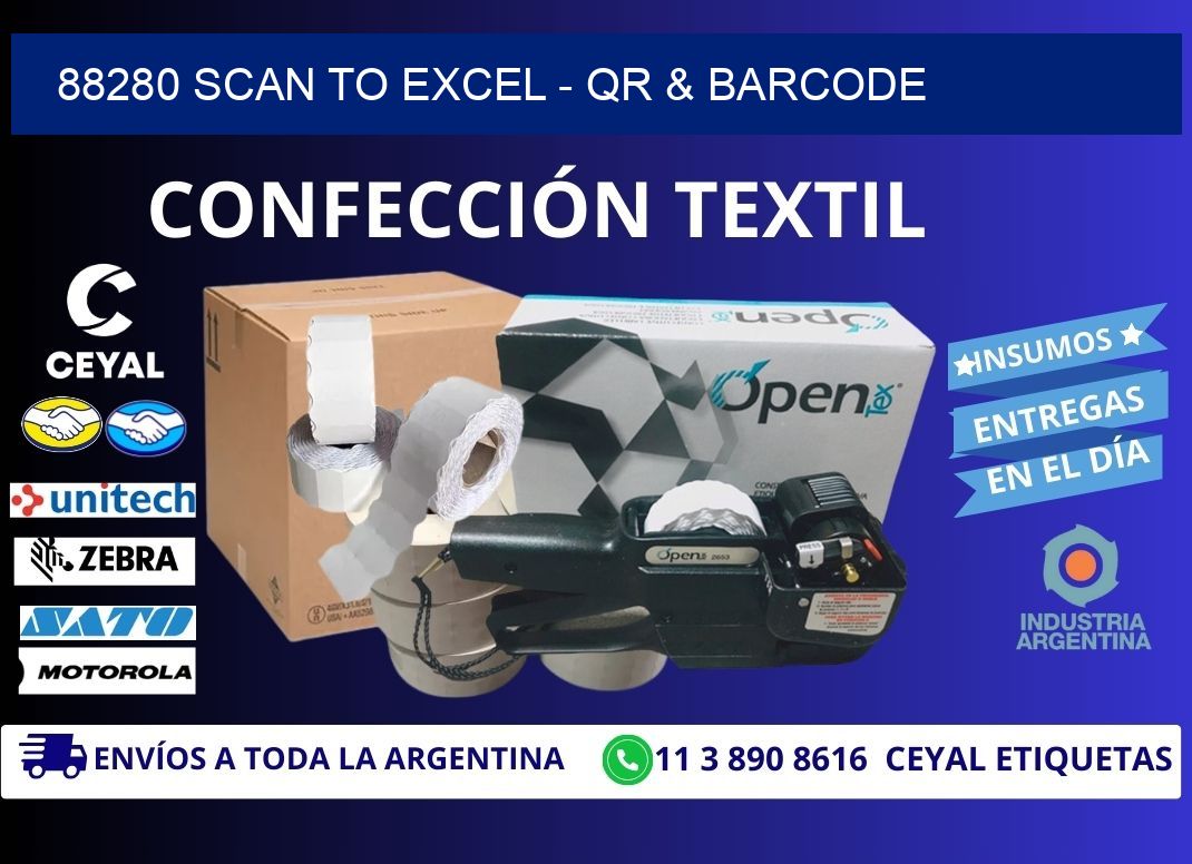 88280 Scan to Excel - QR & Barcode