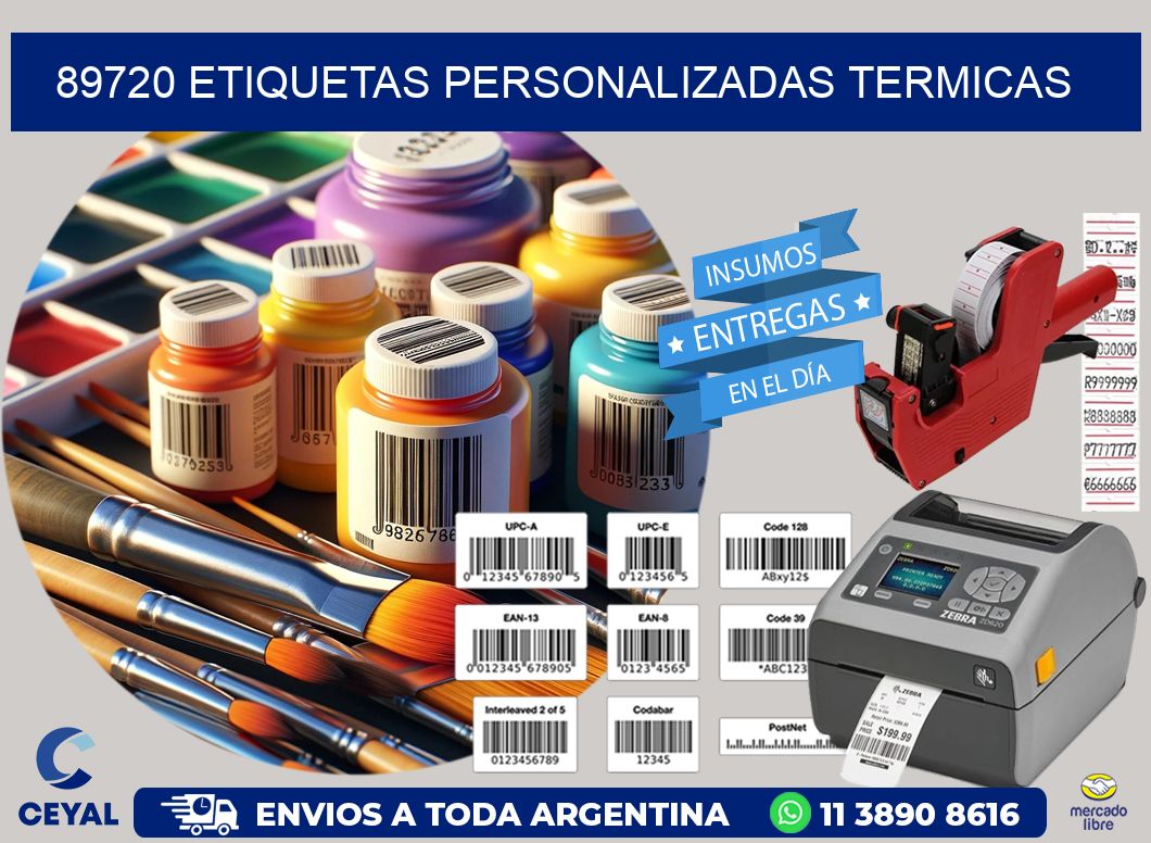 89720 Etiquetas personalizadas termicas