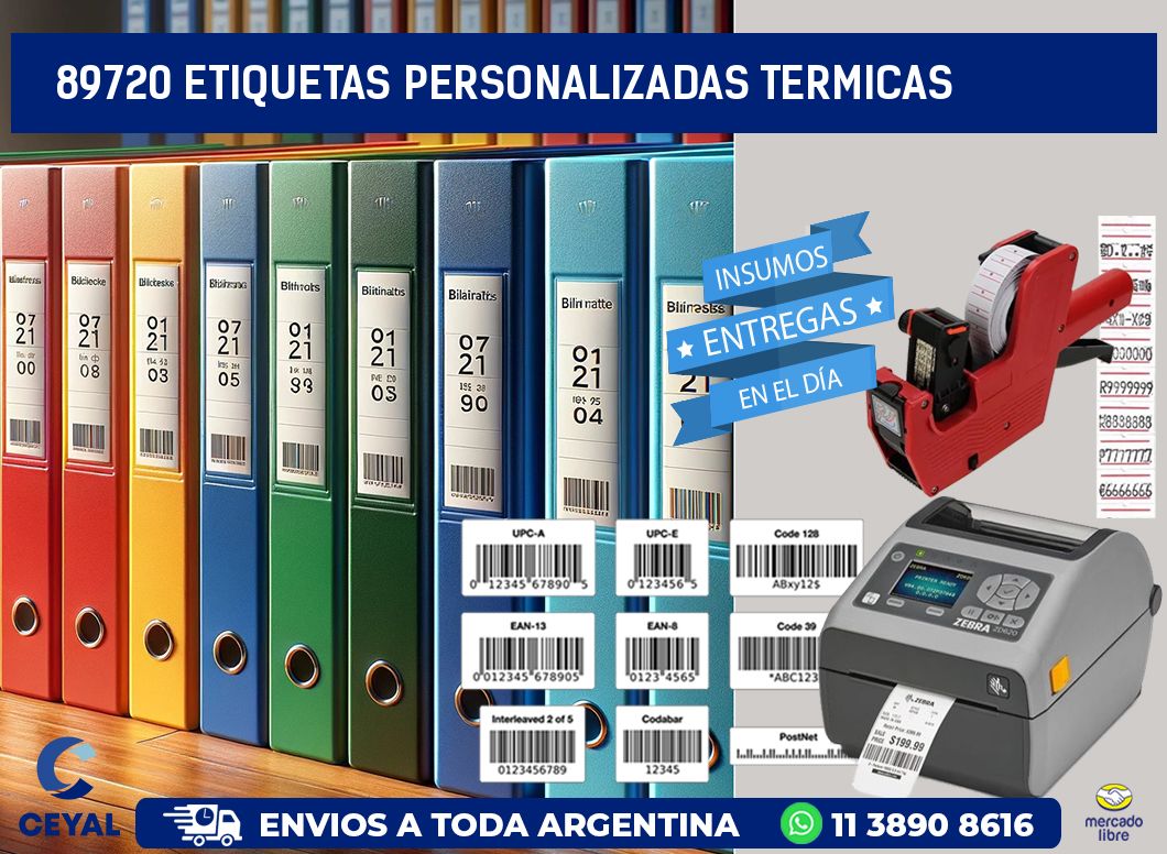 89720 Etiquetas personalizadas termicas