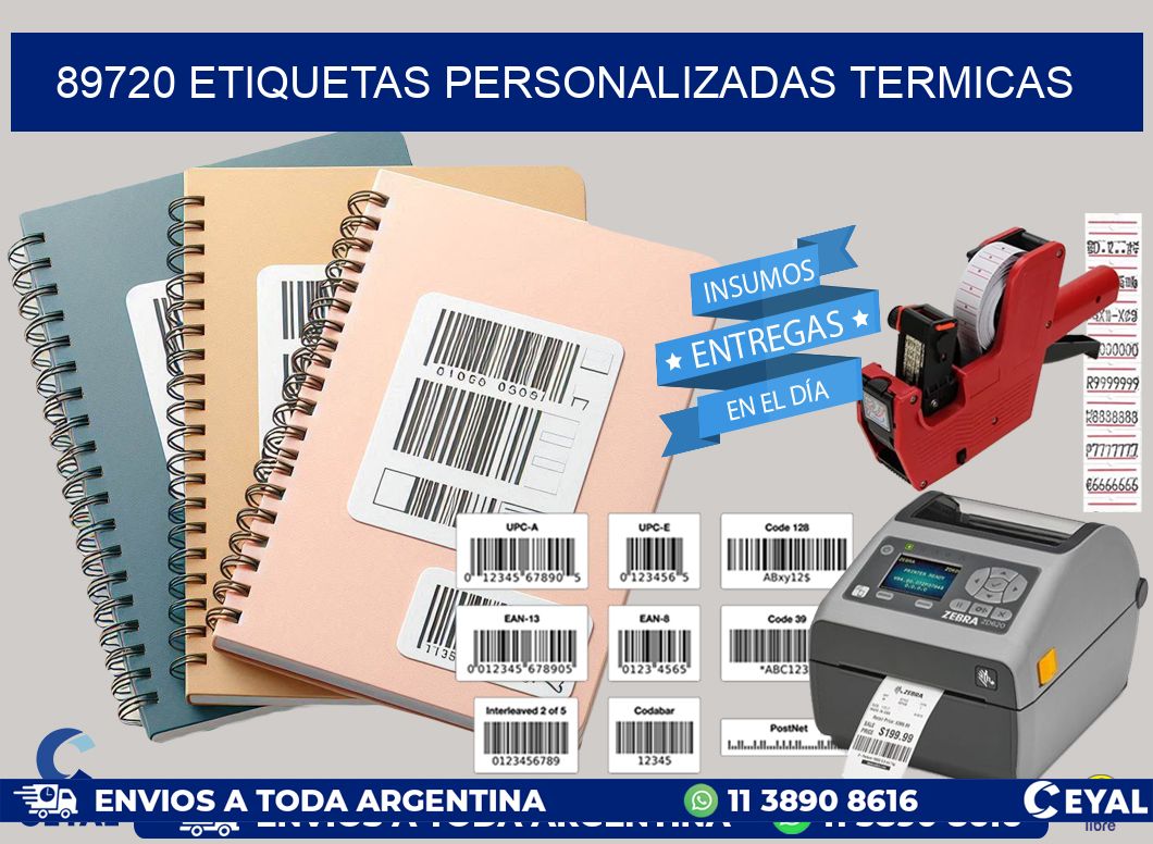 89720 Etiquetas personalizadas termicas