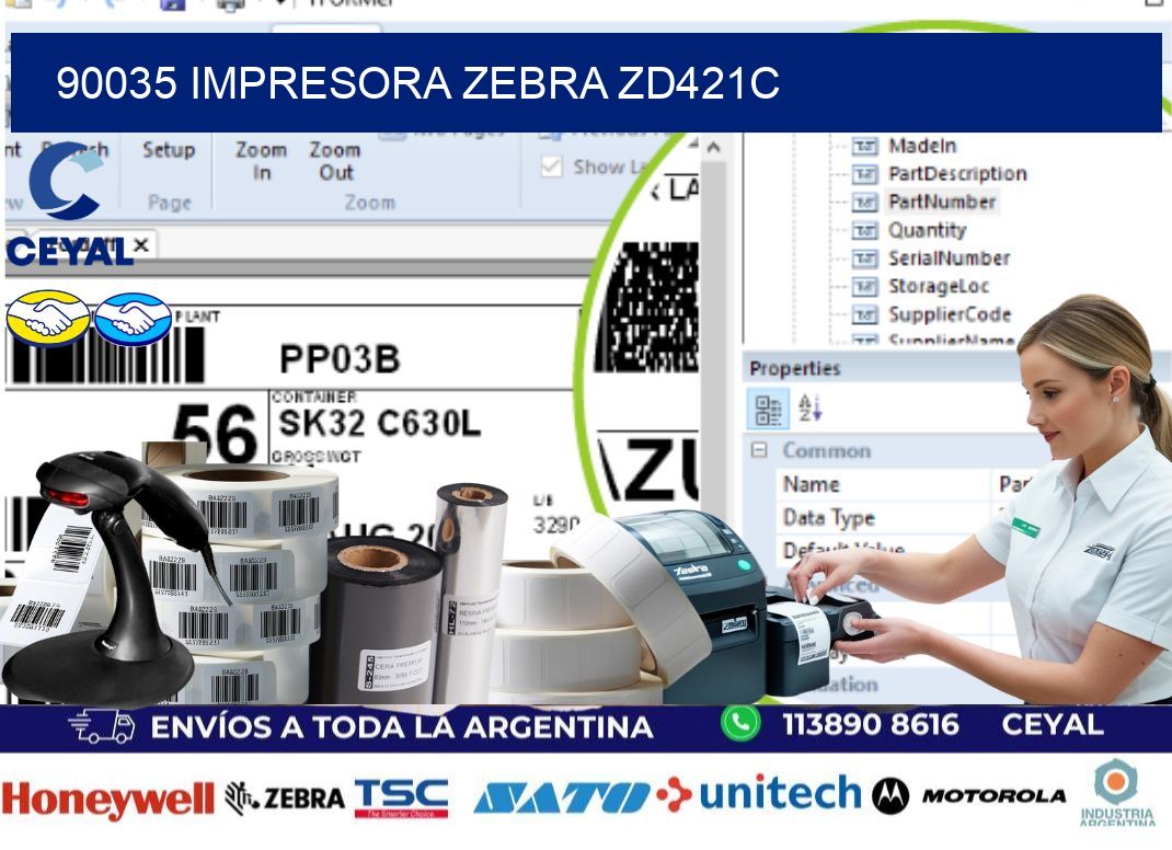 90035 Impresora Zebra zd421c