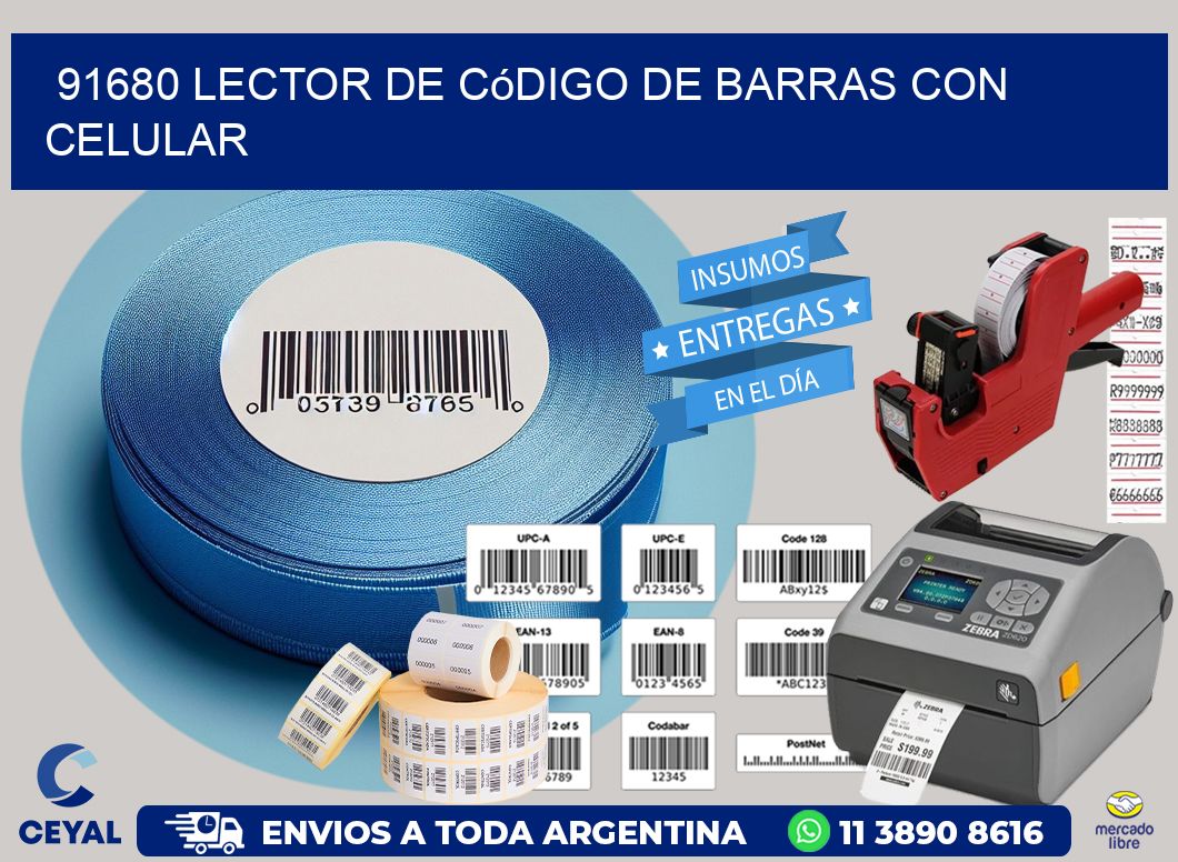 91680 Lector de código de barras con celular