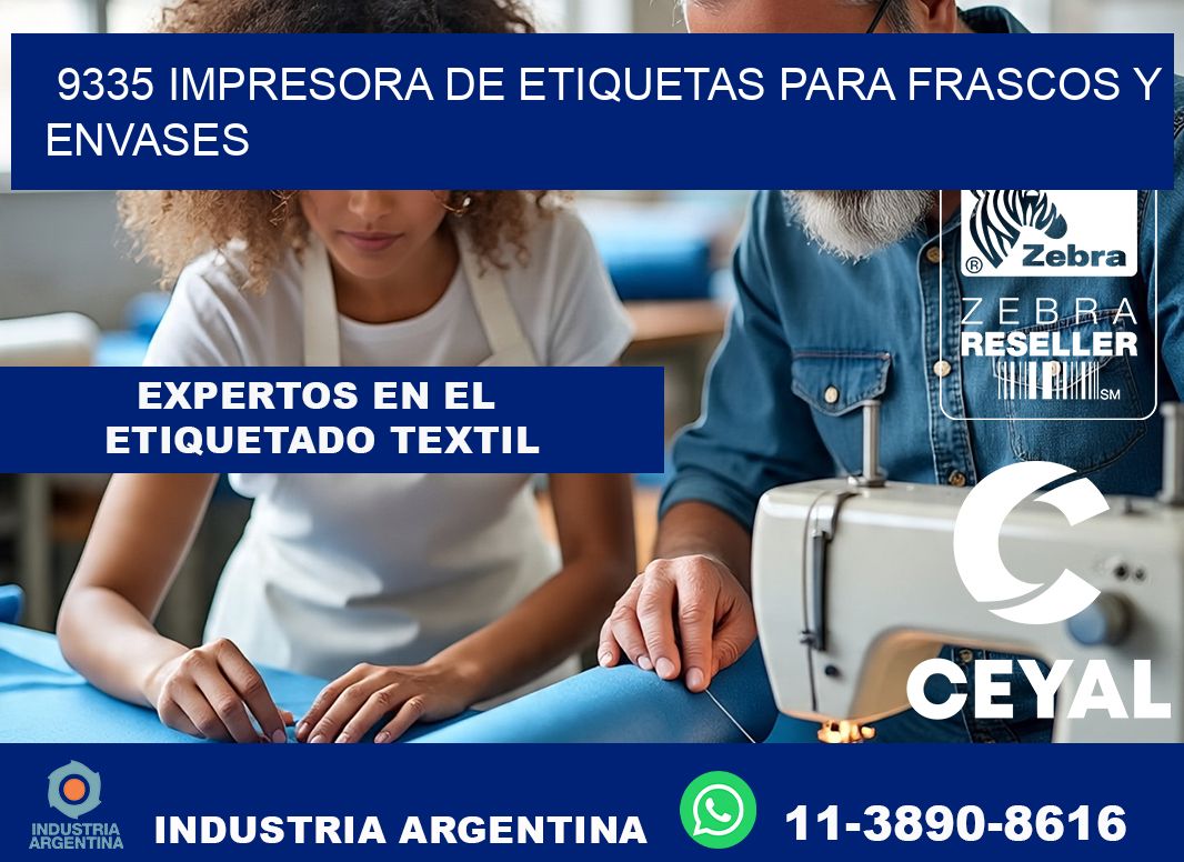 9335 impresora de etiquetas para frascos y envases