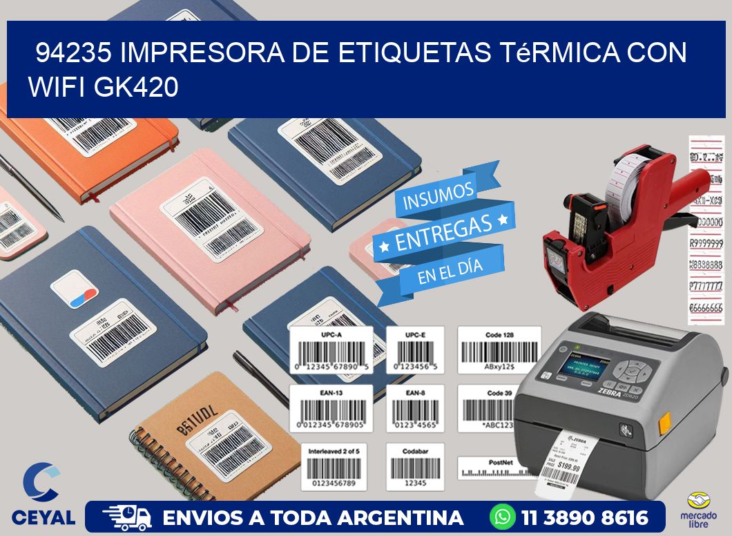 94235 impresora de etiquetas térmica con wifi GK420