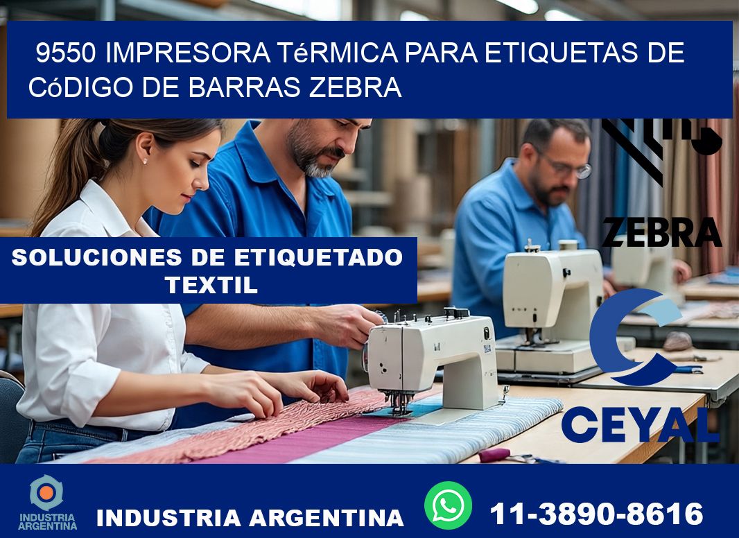 9550 impresora térmica para etiquetas de código de barras Zebra