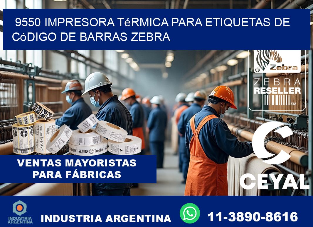 9550 impresora térmica para etiquetas de código de barras Zebra