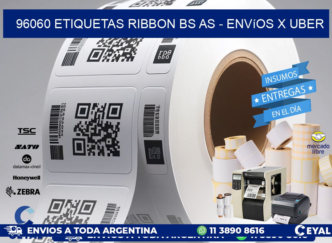 96060 etiquetas ribbon bs as - envíos x uber