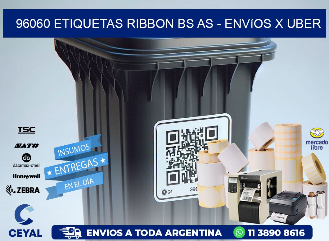 96060 etiquetas ribbon bs as - envíos x uber