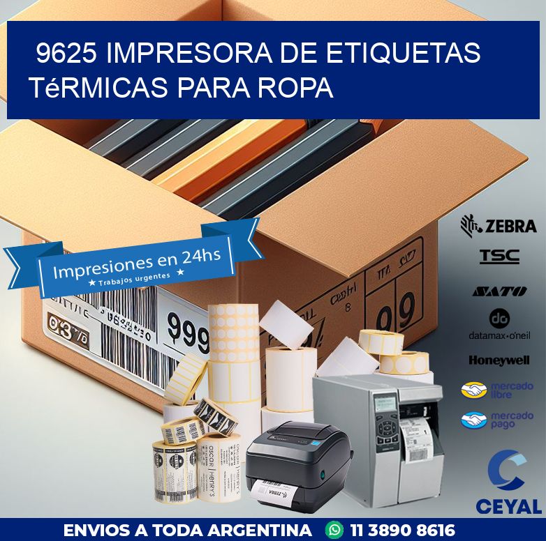 9625 impresora de etiquetas térmicas para ropa
