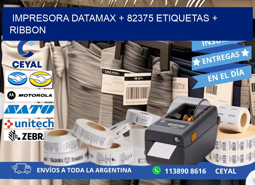 impresora DATAMAX + 82375 etiquetas + ribbon