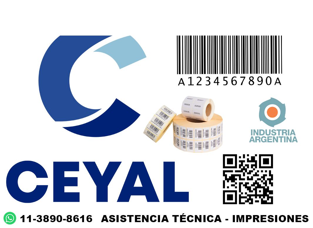 impresora TSC + 415 etiquetas + ribbon