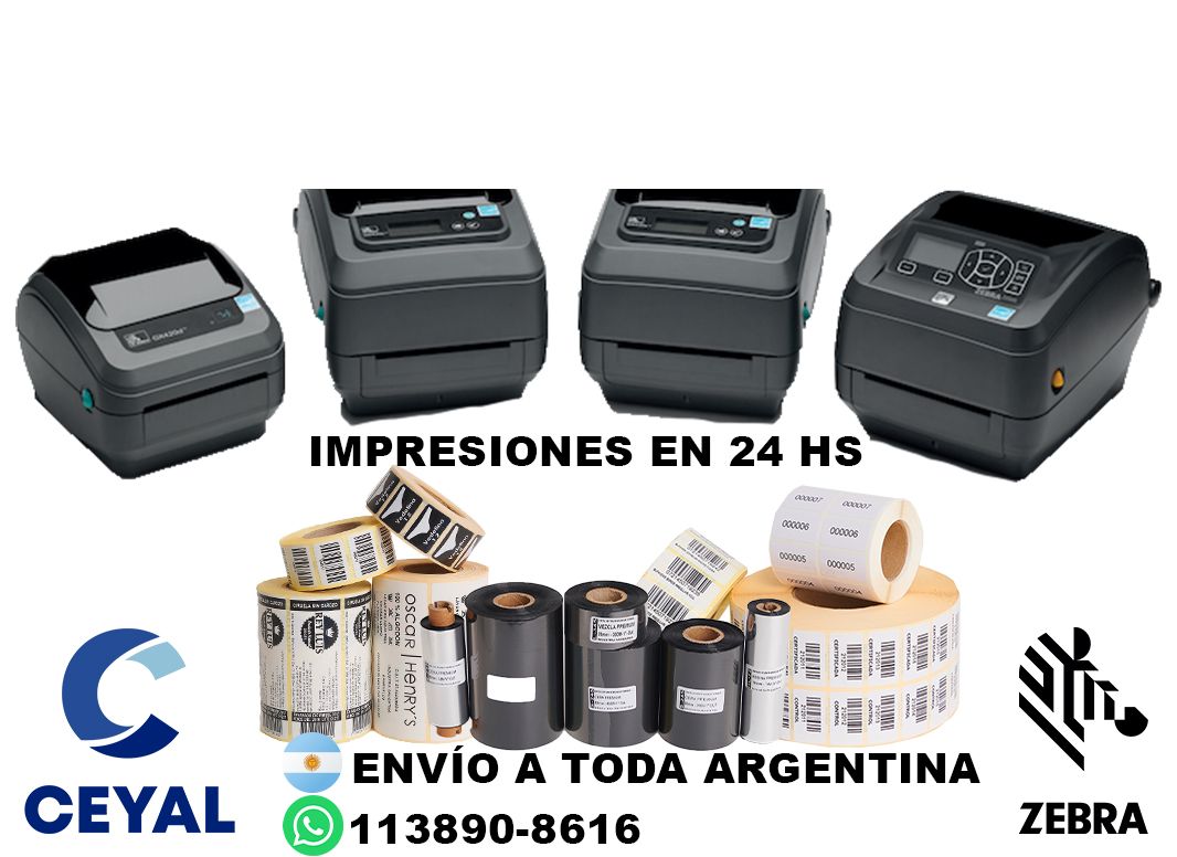 impresora zebra zd221 + 48225 etiquetas + ribbon