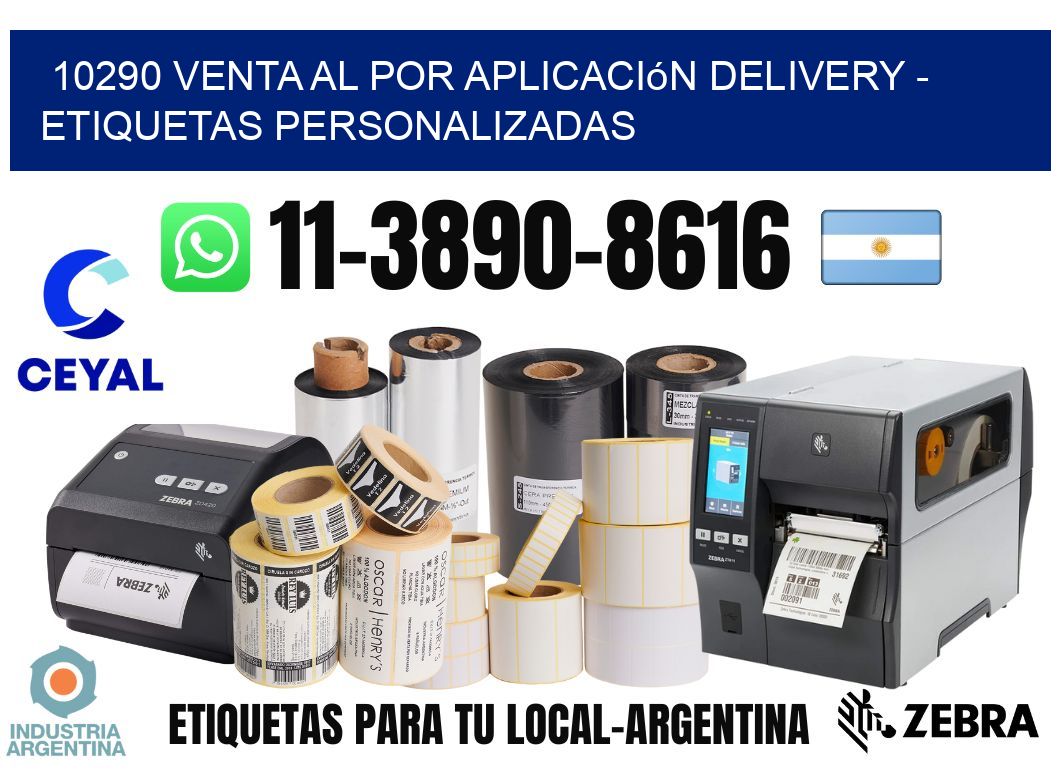 10290 Venta al Por Aplicación delivery - Etiquetas Personalizadas