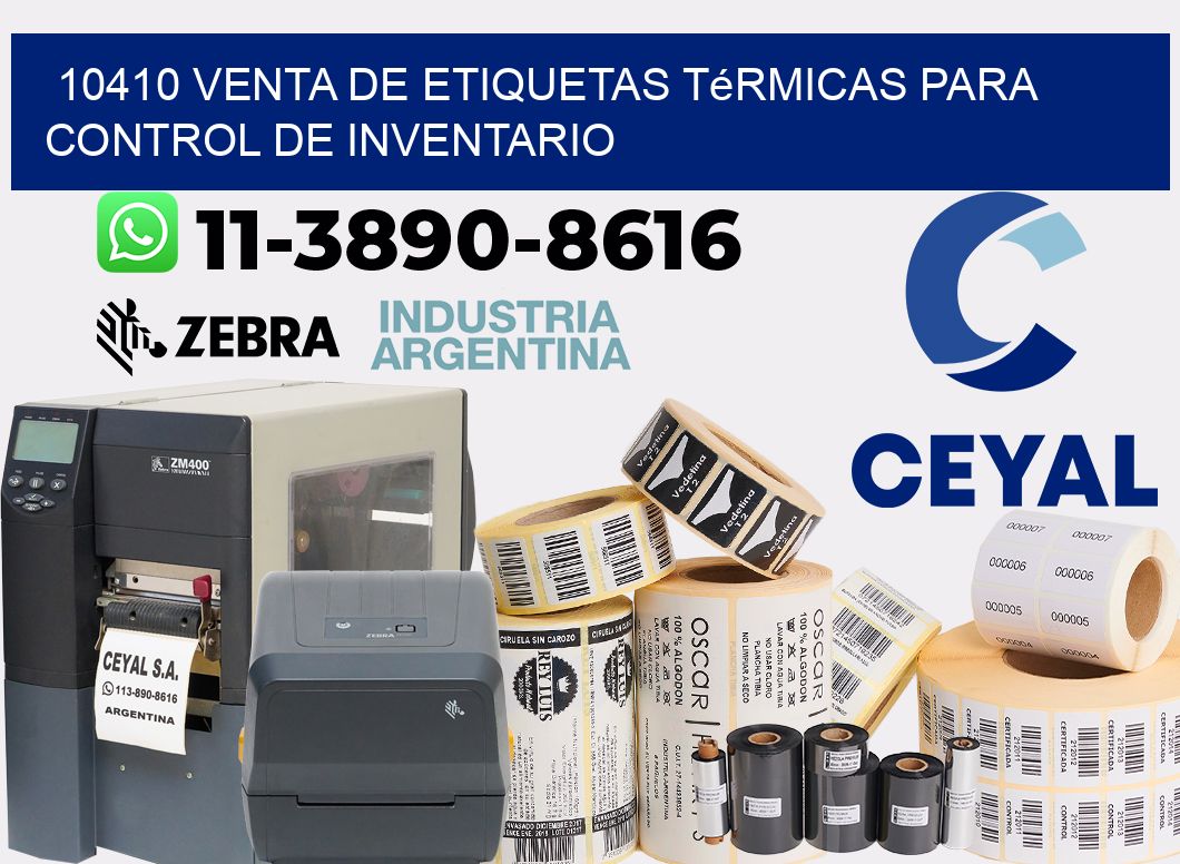 10410 venta de etiquetas térmicas para control de inventario