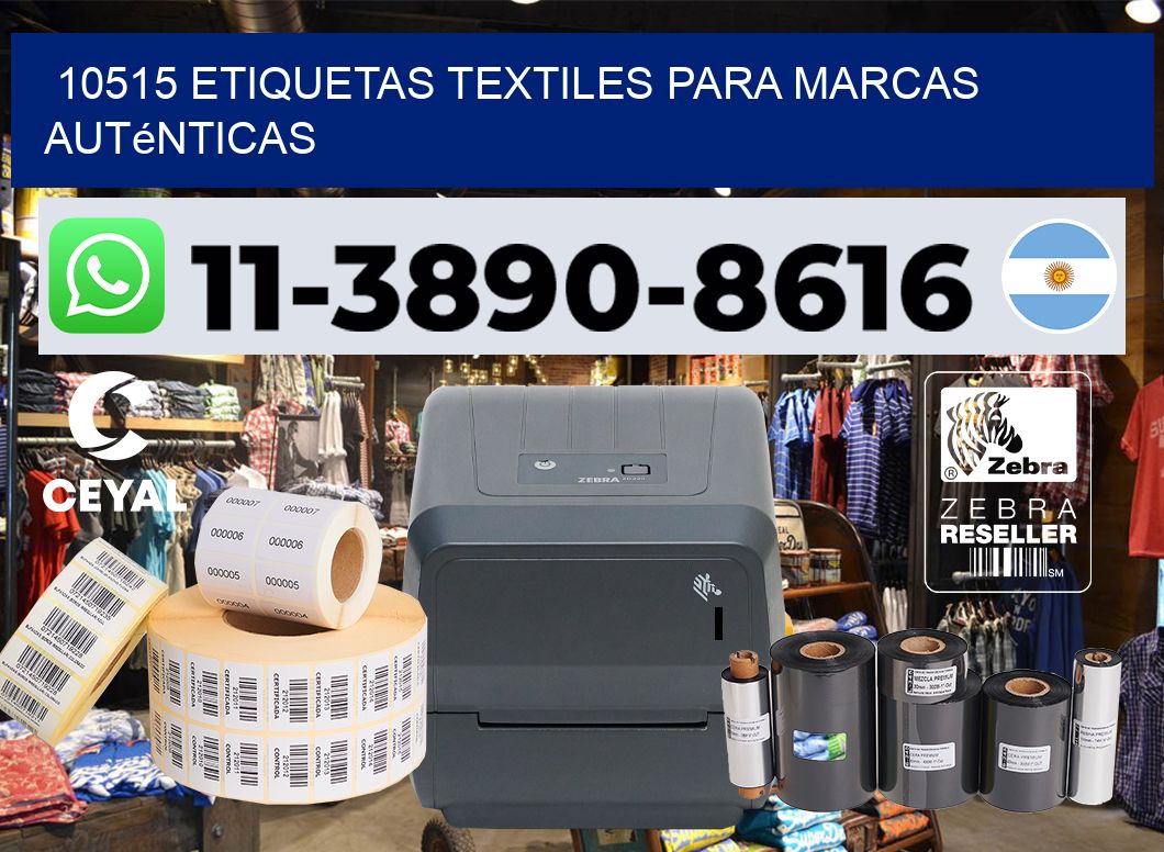 10515 Etiquetas textiles para marcas auténticas