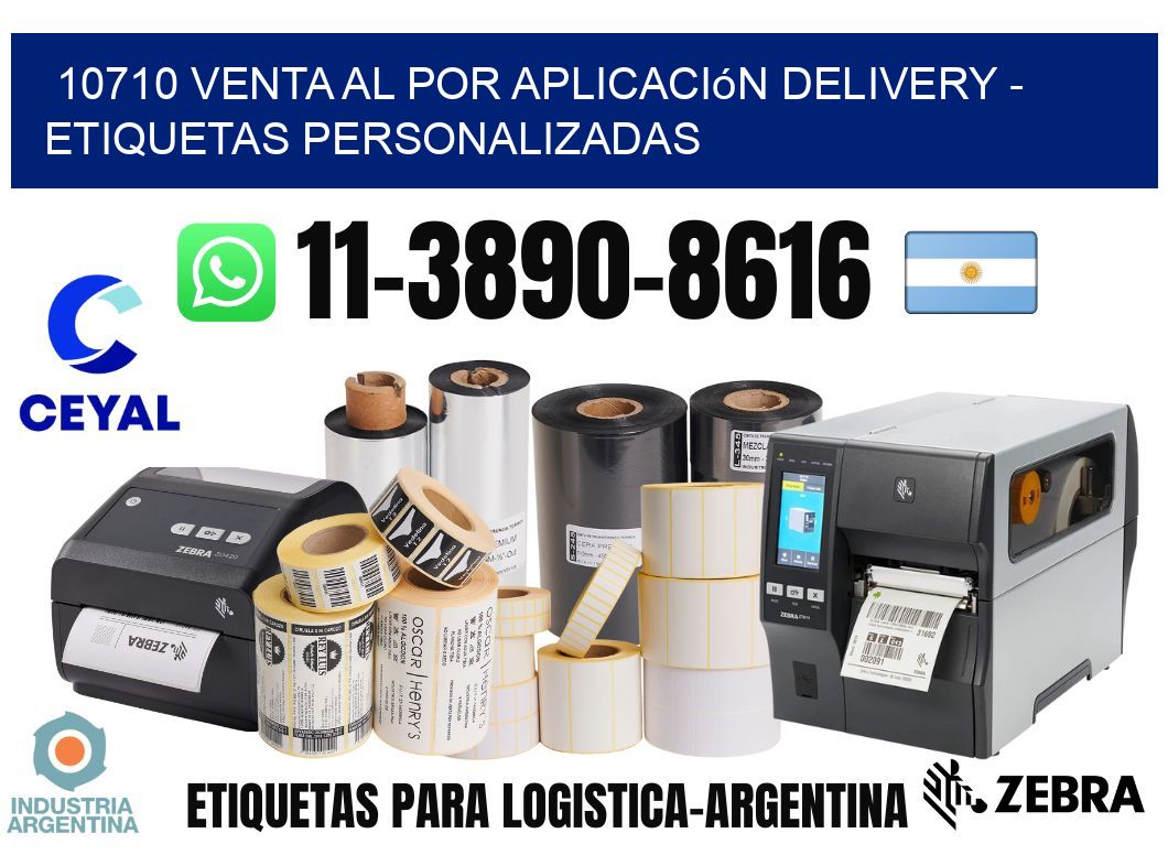 10710 Venta al Por Aplicación delivery - Etiquetas Personalizadas