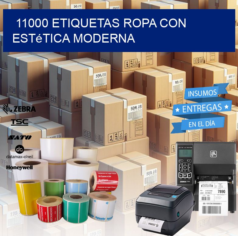 11000 Etiquetas ropa con estética moderna
