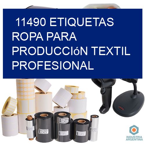 11490 Etiquetas ropa para producción textil profesional