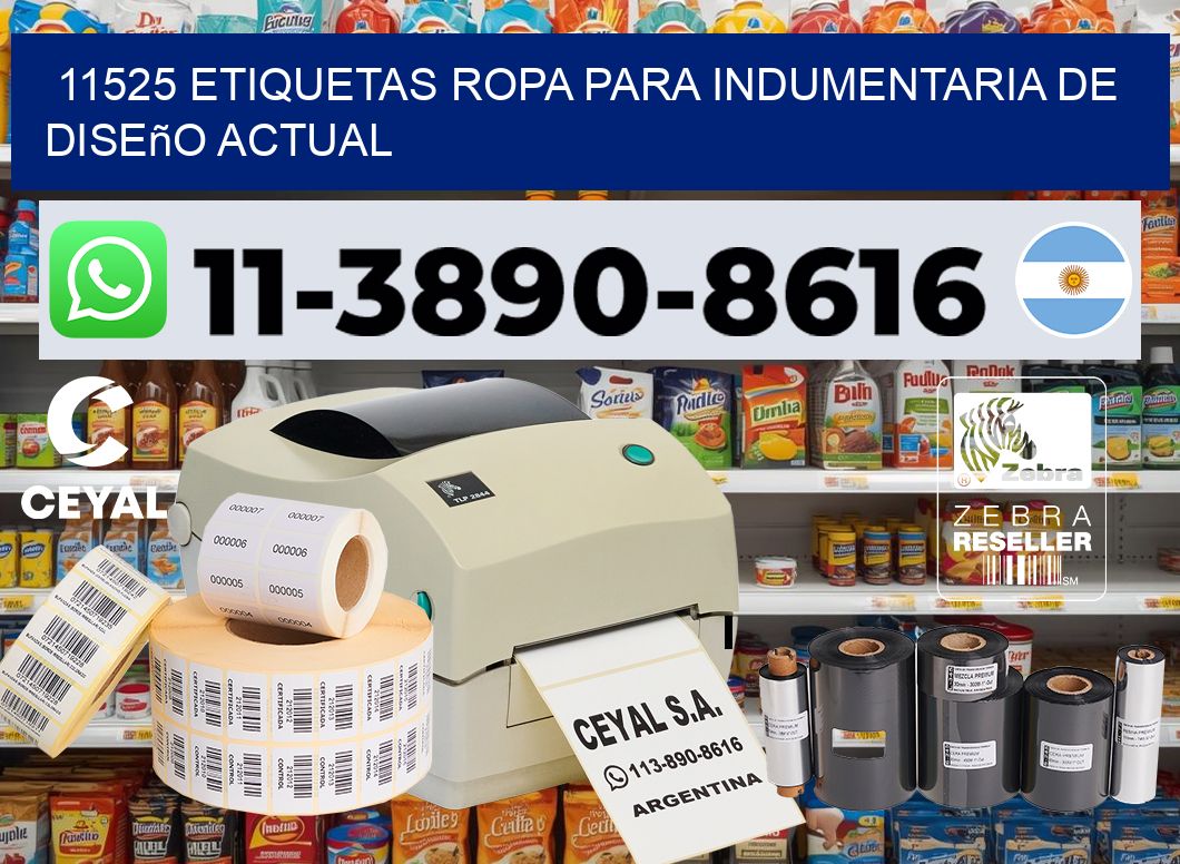 11525 Etiquetas ropa para indumentaria de diseño actual
