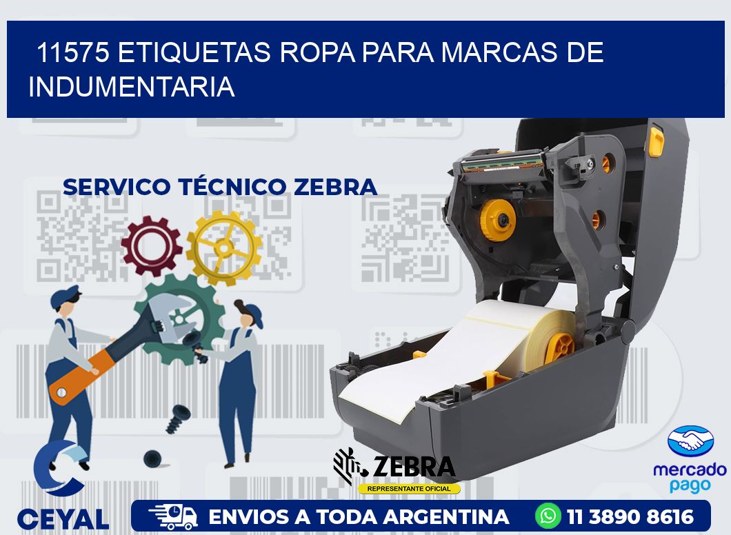 11575 Etiquetas ropa para marcas de indumentaria