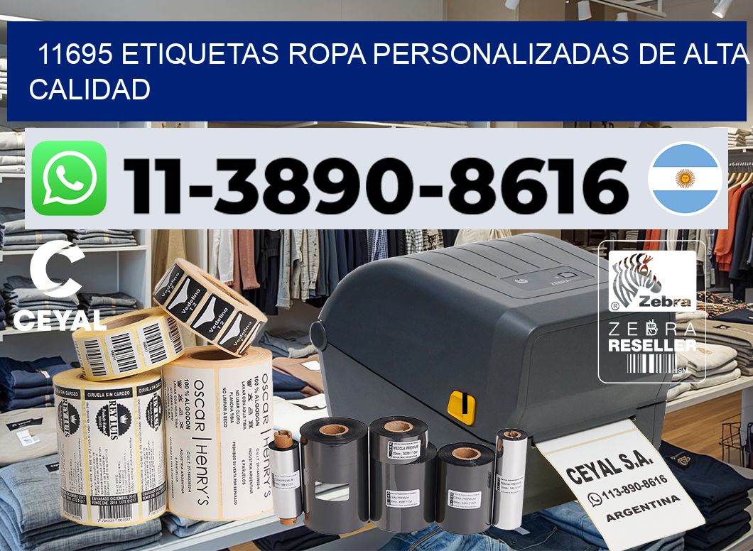 11695 Etiquetas ropa personalizadas de alta calidad