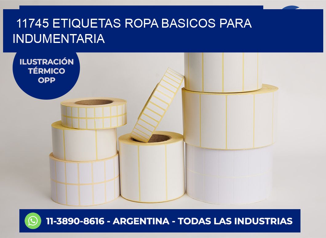 11745 Etiquetas ropa basicos para indumentaria