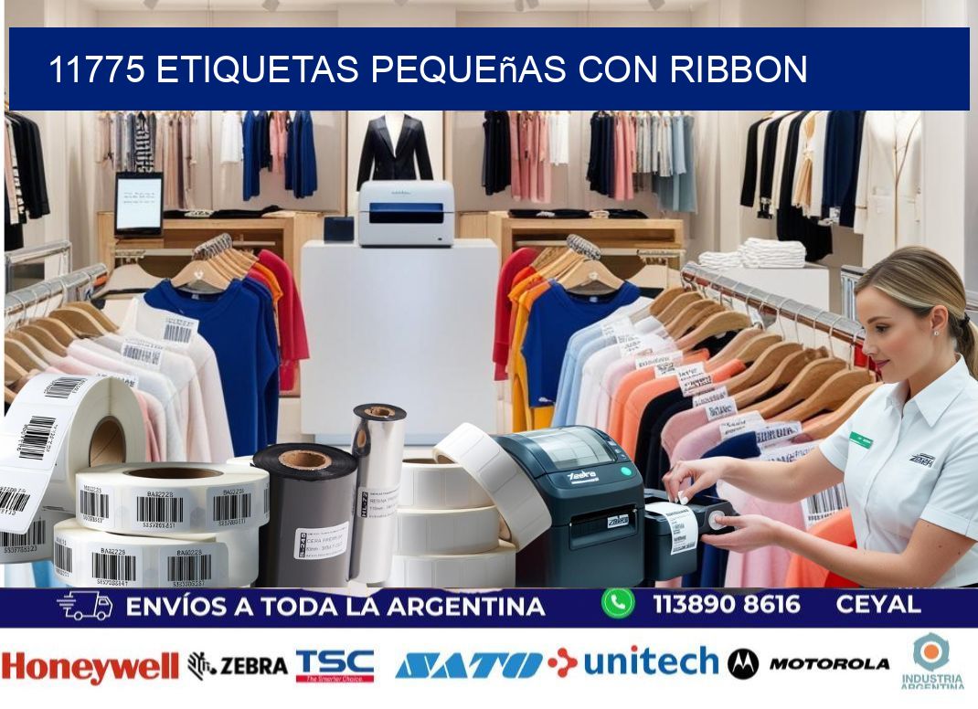 11775 etiquetas pequeñas con ribbon