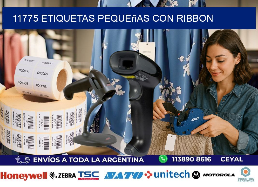 11775 etiquetas pequeñas con ribbon